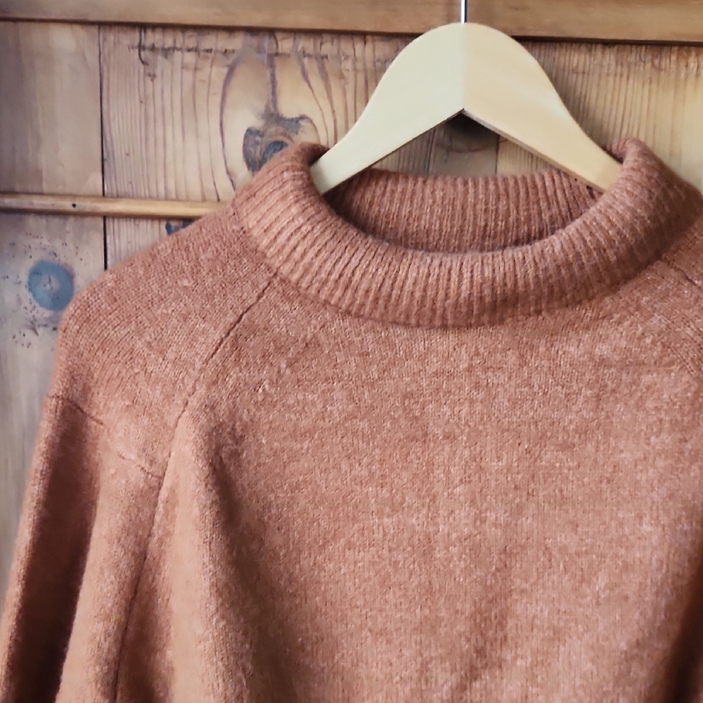 Grade & Gather Brown Women's Turtleneck Sweater - Picture 3 of 7